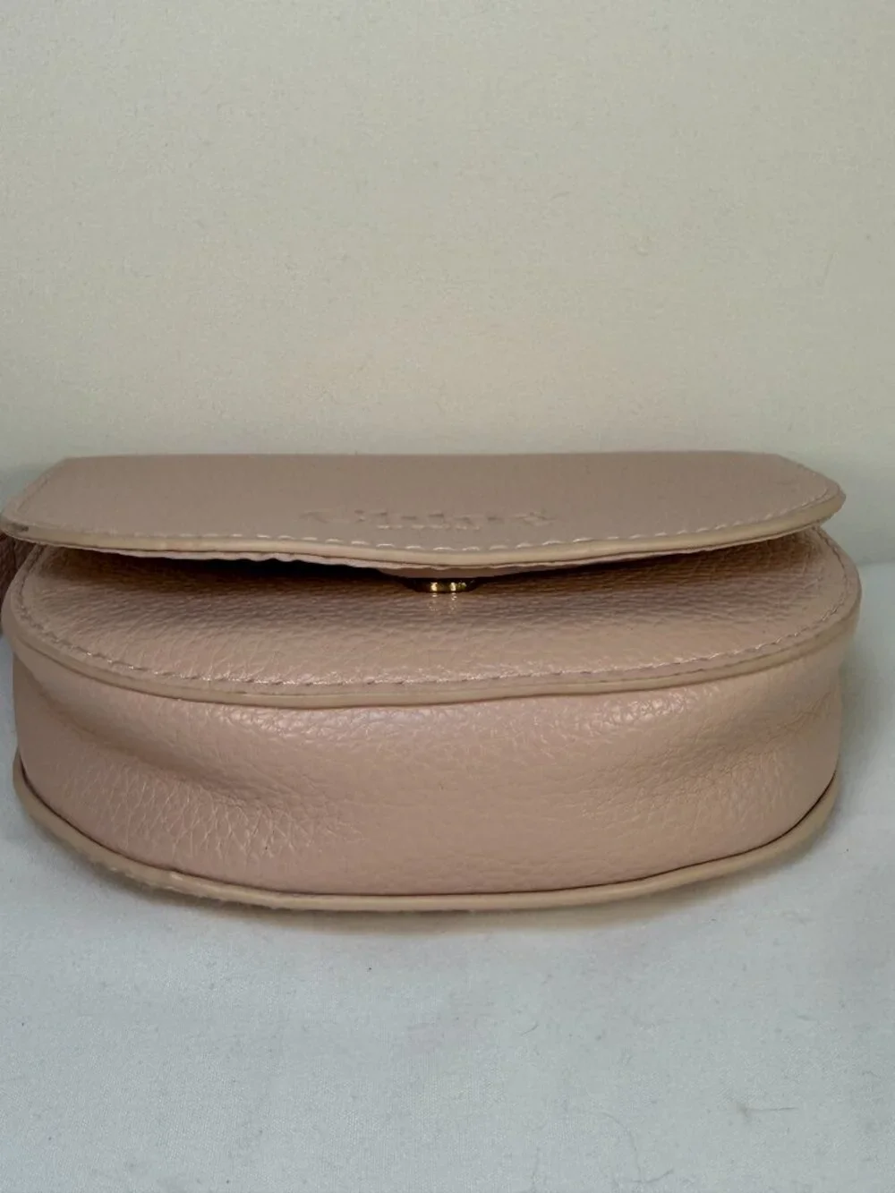 CHLOE Parfum Blush Pink Faux Leather Wristlet Pouch
